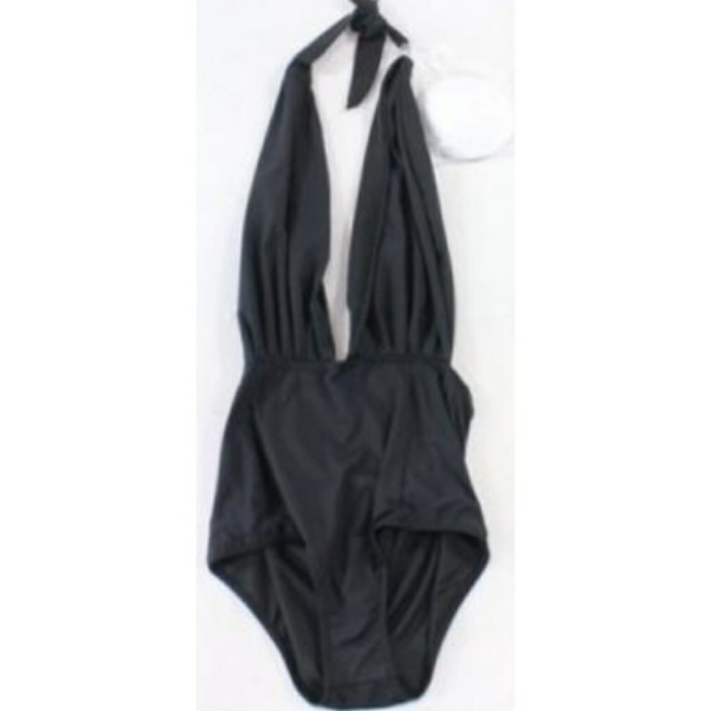 Plunging v-neck swimsuit (cocoship) - Picture 3 of 4